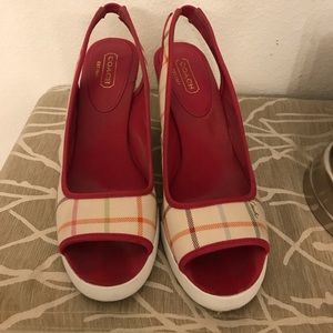 Sling back sandals by Coach